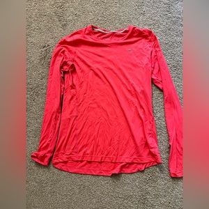 Large, Pink, Long sleeve, Nike, Running top